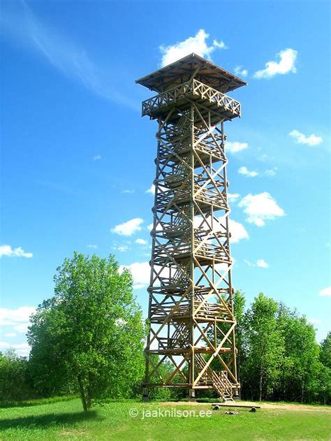 Harimäe Nature Observation Tower In Valga County Estonia Watch Tower