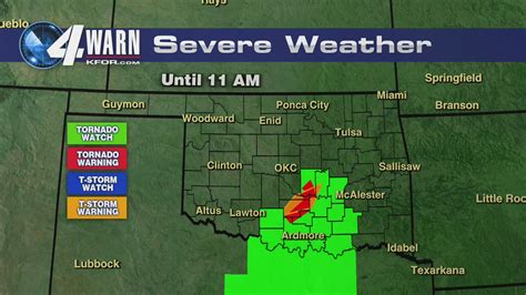 Tornado Watches And Warnings Issued For Oklahoma Oklahoma City