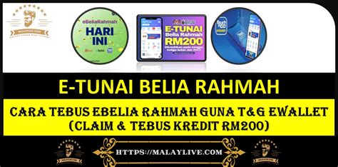 Cara Tebus Ebelia Rahmah Guna Touch N Go Ewallet