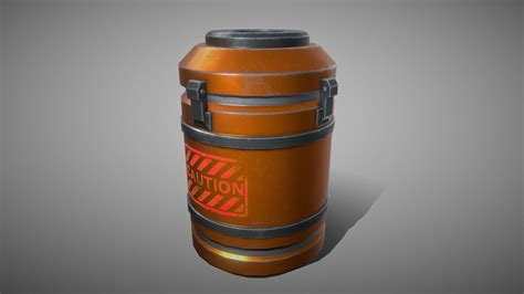 Stylized Sci Fi Canister Download Free 3d Model By Darren Mcnerney 3d