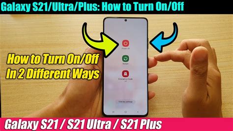 Galaxy S21ultraplus How To Turn Off Your Phone And Back On Youtube