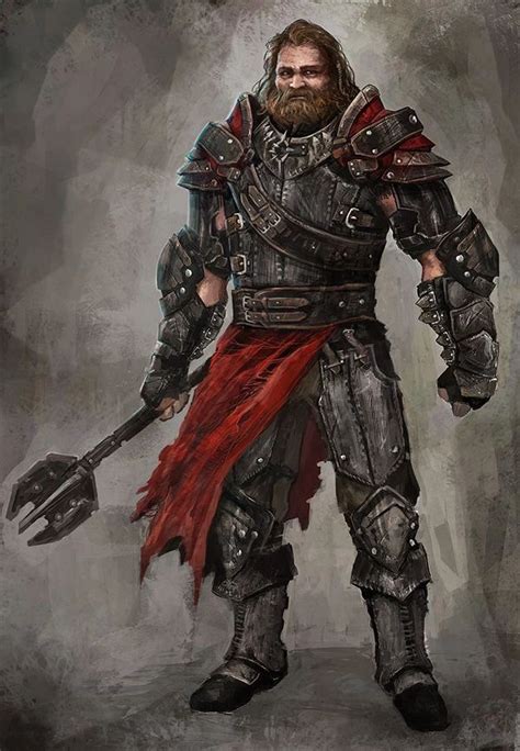 Male Human Fighter Character Art Warhammer Fantasy Roleplay Dungeons