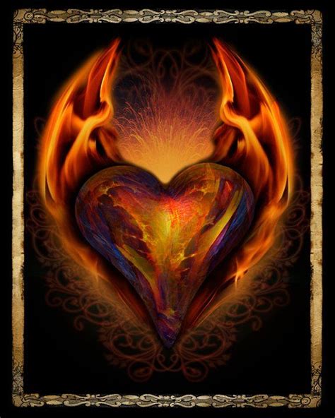 The Passionate Heart Art Print By Brian Giberson Heart Art Art