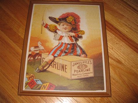 Metal Advertising Sign Pearline Washing Compound Etsy