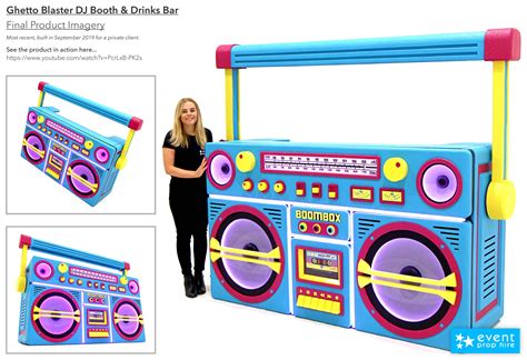 Boombox Themed Dj Booth And Drinks Bar Event Prop Hire Event Prop