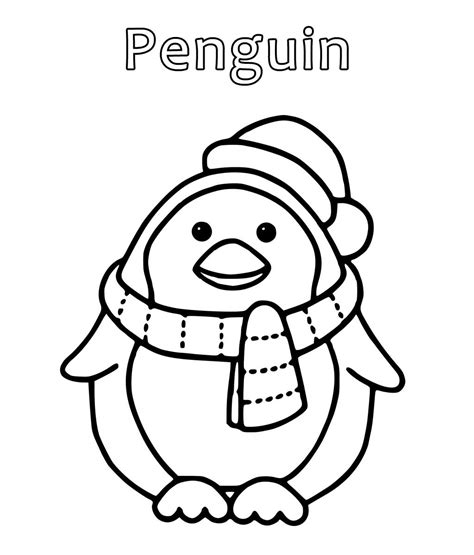 Cute Penguins Coloring Pages