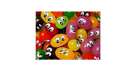 Cute Jelly Bean Smileys Poster Zazzle