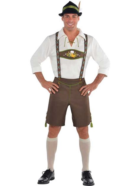 Kostüme Mens Oktoberfest Bavarian German Lederhosen Beer Man Fancy