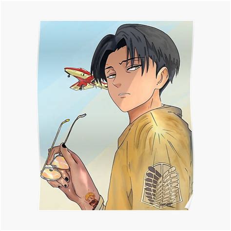 Levi Ackerman Aot Poster By Qreative Displate Levi Ackerman Anime