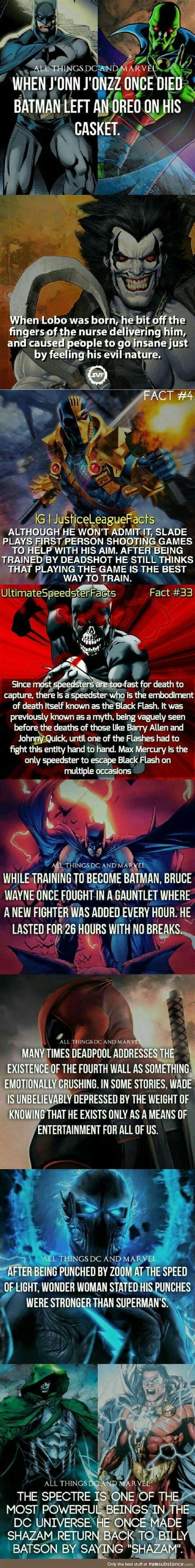 Marvel And Dc Facts Comp Funsubstance