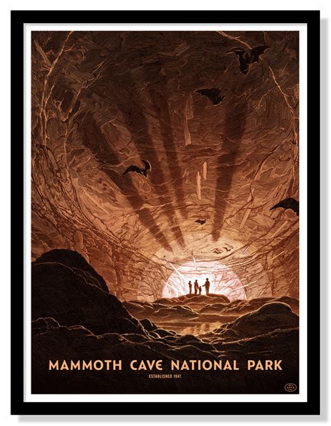 Mammoth Cave National Park Poster Large Timed Edition Fifty Nine Parks