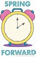 Seasonal : spring-forward-time-change-clock-clipart : Classroom Clipart