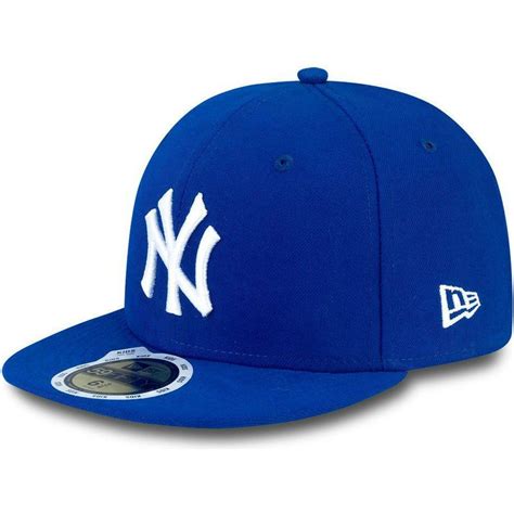 New Era Flat Brim Youth 59fifty Essential New York Yankees Mlb Blue
