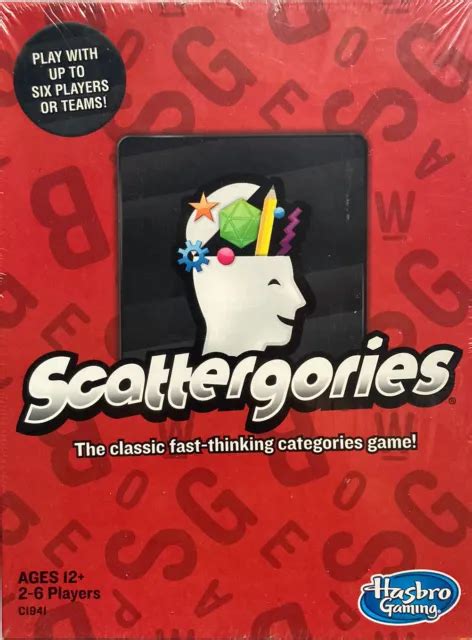 Hasbro Gaming Scattergories New Table Top Game Board Game New Eur 28