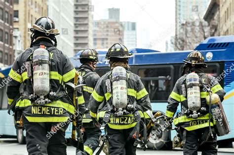 Firemen Put Out Highrise Fire Rescue Editorial Stock Photo Stock