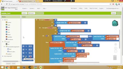Watch these videos for help building your bubble app from the ground up and cut back on your development time. Tutorial App Inventor 2 - Bubble Sort Bahasa Indonesia ...