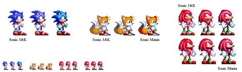 Sonic 3 Mania Custom Character Sprites By Badennorthey On Deviantart