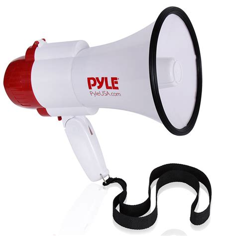 Pyle Handheld Portable Compact Bullhorn Megaphone Speaker With Built In