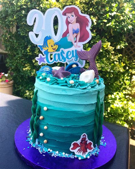 Ariel Birthday Cake Ideas Sarita Dodson