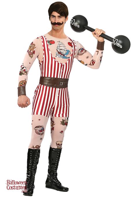 Vintage Strongman Costume For Men Circus Costume Strong Man Costume