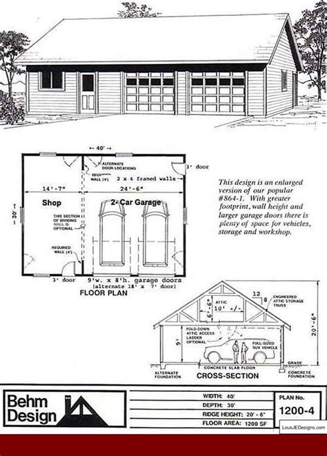 How To Create Your Own Garage Workshop Garage Plans Attic Renovation