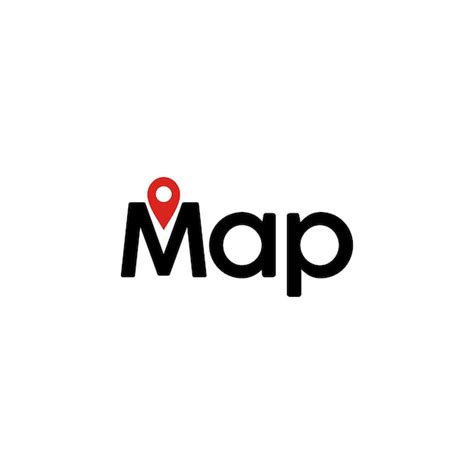 Premium Vector Map Logo Icon Vector Isolated With Pin Or Point