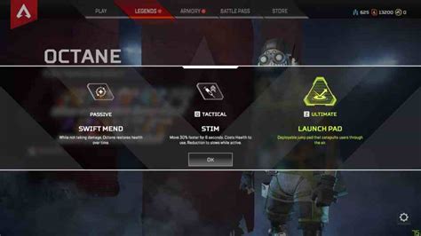Apex Legends Octane Abilities Guide Swift Mend Stim And Launch Pad