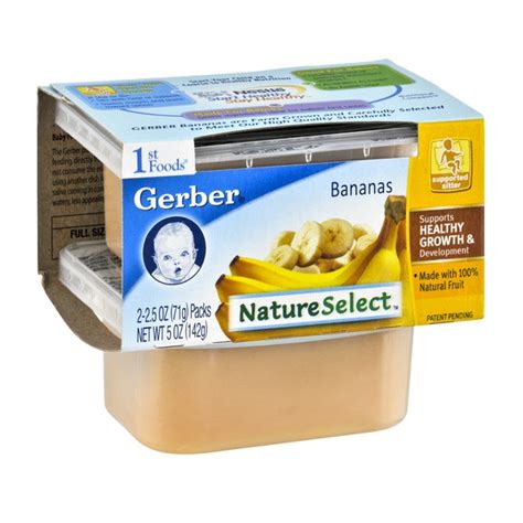 Gerber 1st Foods Nature Select Bananas 2 Pk