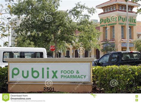 Comida De Publix Y Muestra Y Supermercado De La Farmacia Foto Editorial