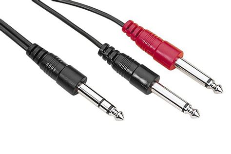 63 Mm Stereo Jack Audio Cable Pair 2 Meters