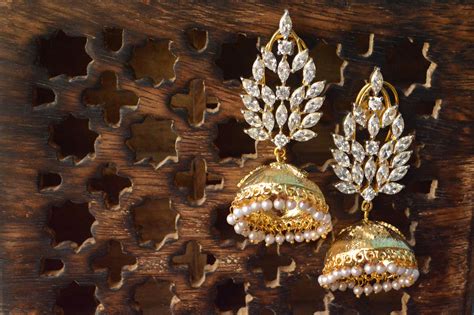 Gold Jhumka Earring Goldjewelleryawesome Gold Necklace Indian Bridal