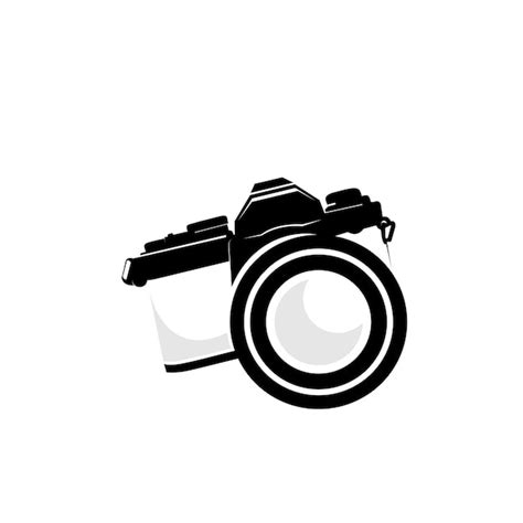 Premium Vector Silhouette Logo Design Icon Camera
