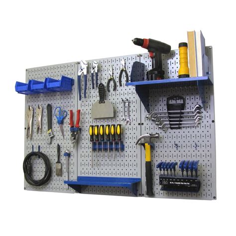 Shop Wall Control 30 Piece Steel Pegboards Kit Actual 16 In X 32 In