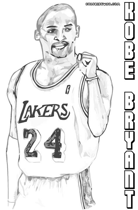 You can choose other coloring pages for kids from basketball coloring. kobe bryant coloring pages - Google Search | Kobe bryant ...