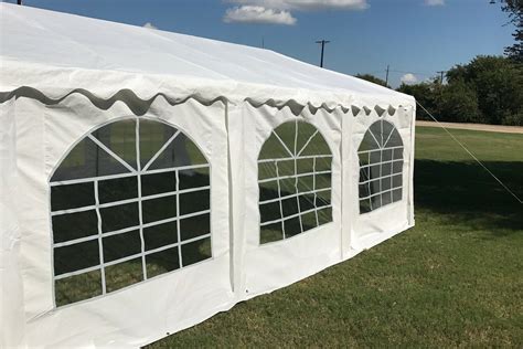 This package includes the following: 20 x 20 Budget Party Tent Canopy Gazebo - White