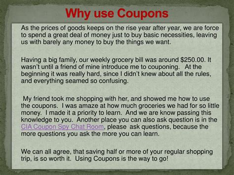 Ppt Couponing For Beginners Powerpoint Presentation Free Download