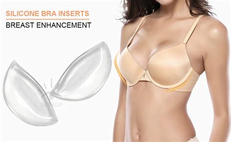 Women Soft Silicone Bra Inserts Breast Chest Enhancer Pads Push Up