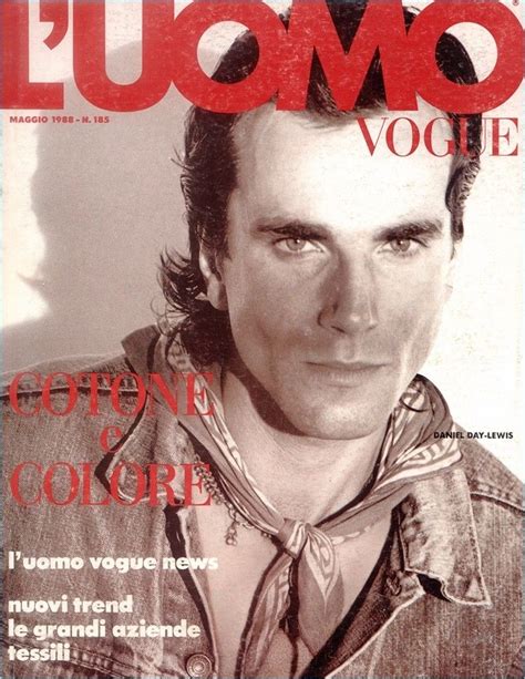 Daniel Day Lewis Covers The May 1988 Issue Of Luomo Vogue Day Lewis