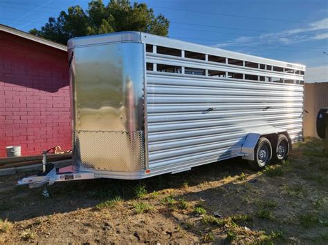 2022 Featherlite 8107 6720 20 Ft Bumper Pull Stock Trailer Stock