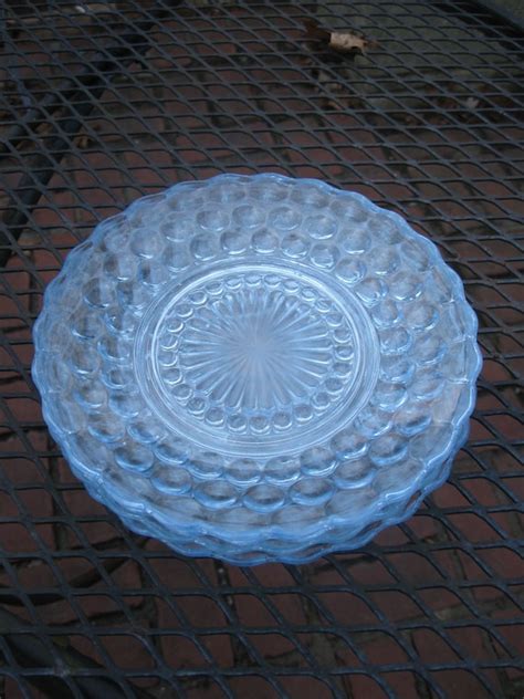 Set Of Four Light Blue Depression Glass Bubble By Mintmarket