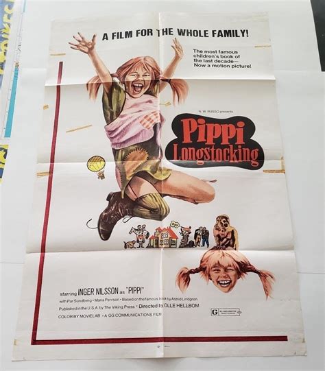 Pippi Longstocking 1973 Original Movie Poster One Sheet Inger Nilsson