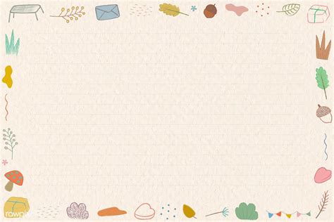 Its ver nice designed for your aesthetic ppt template. Download premium vector of Autumn crayon doodles patterned ...