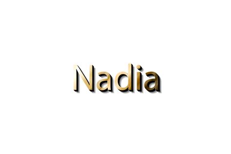 Nádia Nome 3d 15733077 Png