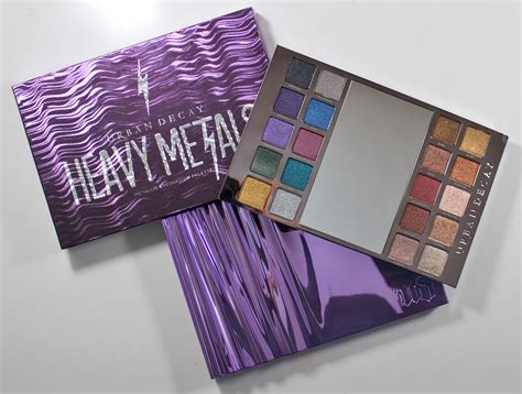 Urban Decay Heavy Metals Metallic Eyeshadow Palette Swatches Review