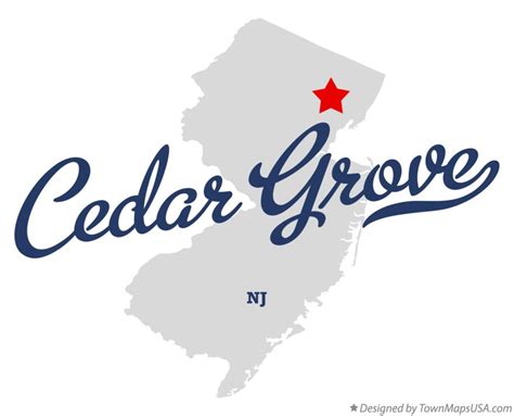 Map Of Cedar Grove Nj New Jersey
