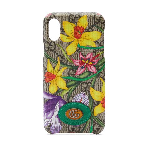 Gucci Leather Online Exclusive Ophidia Gg Flora Iphone Xxs Case In