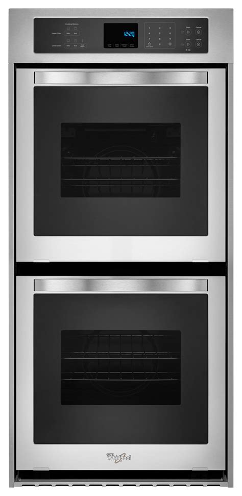 Whirlpool 24 Built In Double Electric Wall Oven Stainless Steel