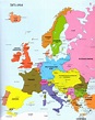 Mapa de Europa Imagen - Carte Espagne Ville Région politiques
