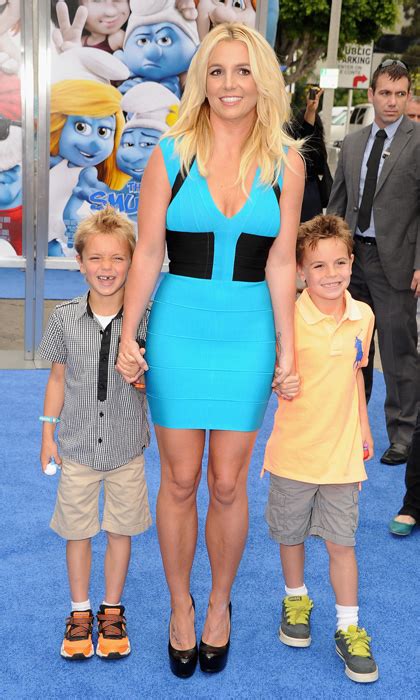 They're legit grown human beings, taller than mom! Britney Spears shares a picture of her boys looking all ...