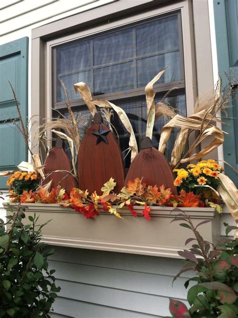 Beautiful And Creative Fall Window Box Planter Ideas